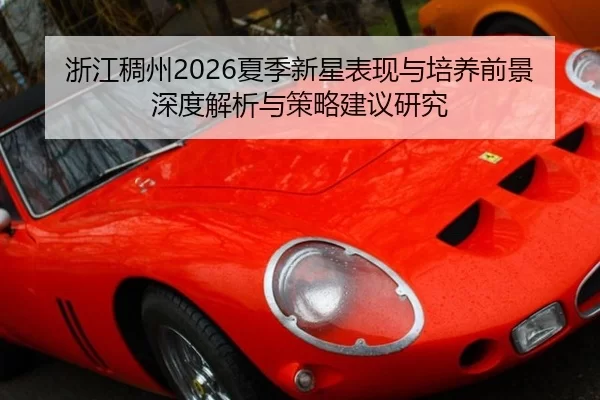 浙江稠州2026夏季新星表现与培养前景深度解析与策略建议研究